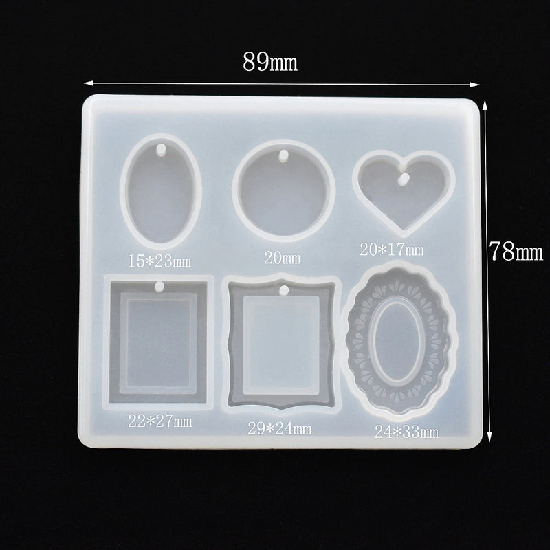 SNASAN Cute Beads Cube Triangle Silicone Mold For Jewelry Earrings Pendant Making Resin UV Epoxy Resin Molds Crafts DIY Tool