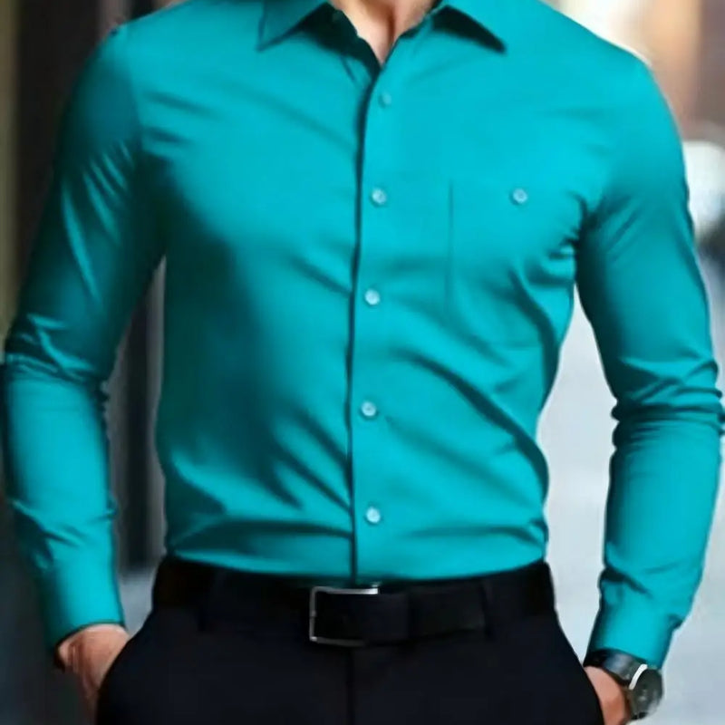 Men's Casual Multifunctional Long Sleeved Wrinkle Free | SAMAG