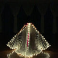 LED Light Up Hand Fan Glowing Flashing Fan Bar Club Disco Atmosphere Prop Music Festival Night Event Stage Performance Light Up