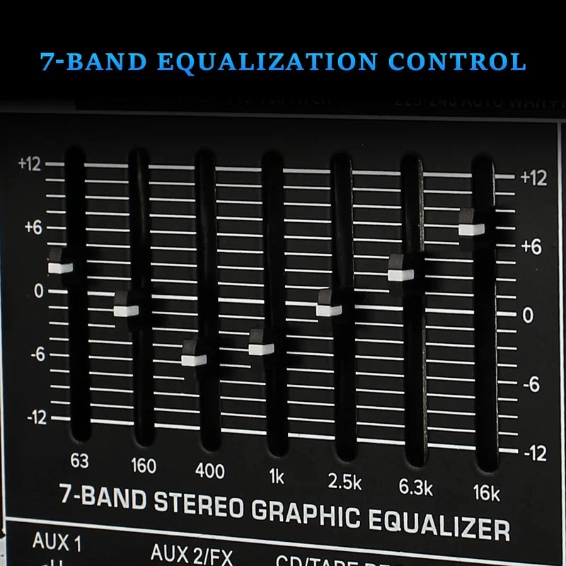 Fuluode 6/8/12/16 Channel Mixing Console Audio Mixer Mono 99 Digital Effect USB Sound Card dj Karaoke Mixer Bluetooth 48V 2 AUX