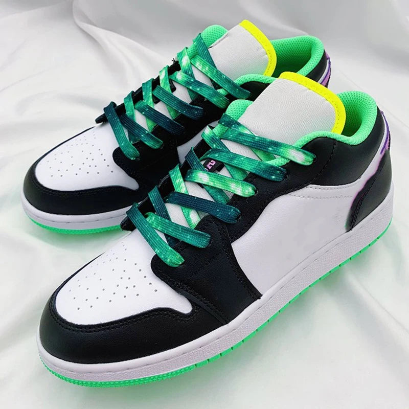 Star Shoelaces for Sneakers AF1/AJ1 Flat Shoelace Starry Sky Universe Galaxy Sports Tennis Shoe Laces Men Women Shoestrings