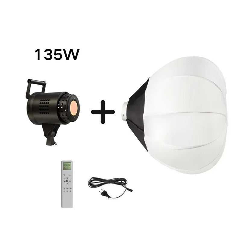 115W Lighting 65cm Globe Lantern Softbox Bowens Mounting Quick Ball Diffuser Soft Light Modifier for Film-Making Video  Flash