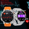 Newly Durable 1400mAh Large Battery Men Smart Watch 1.7" HD Screen IP68 Waterproof LED Flashlight Sport BT Call Smart Bracelet