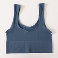 Women's Ribbed Bra Seamless Tank Top Comfort Sports Bralette Wireless Activewear Underwear Stretchy Vest Lingerie Intimates M-XL