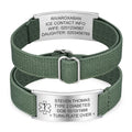 Personalized Medical Alert Bracelet for Men Customized Elastic Strap Stainless Steel ID Engraved Medic - Visuel 12 | SAMAG