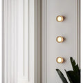 Modern Circular Wall Lamp LED Glass Wall Lamp Sconce Living Room Corridor Bedroom Bathroom Home Decoration Indoor Lighting