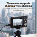 4K 64MP Digital Camera with 18X Digital Zoom, Auto Focus, External Fill Light, 2.8" LCD Screen, Portable Compact Camera for Phot