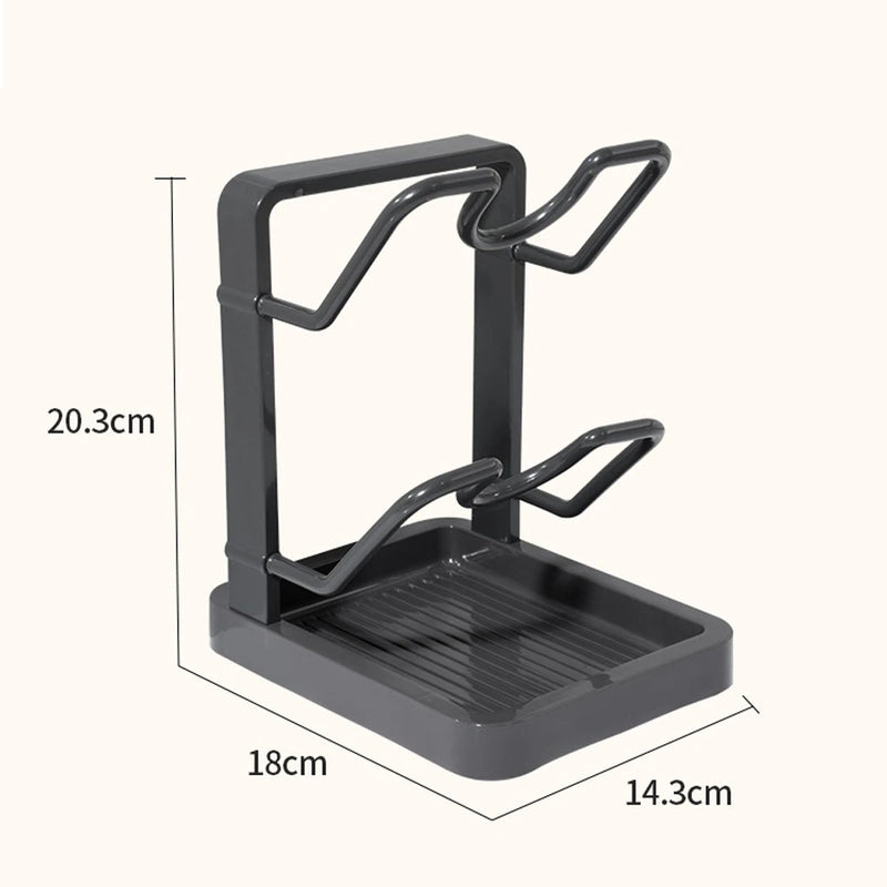 Kitchen Pot Cover Spatula Holder Storage Rack Cutting Board Drain Multi - functional Household Countertop - View 7 | SAMAG