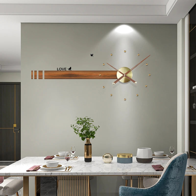 Spain Large Wall Clock Modern Design Metal Luxury Wall Watches Clocks DIY Home Decor Silent Living Room Orologi Da Parete Gift