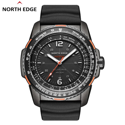 NORTH EDGE PHOTON Men Digital Military Watch Waterproof 50M Sport Wristwatches Solar Power Luminous Enviormentally | SAMAG