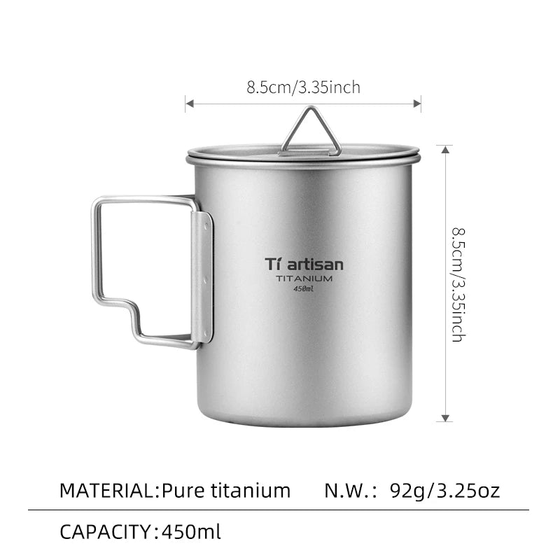 Tiartisan Outdoor Titanium Lightweight Portable Tea - Visuel 9 | SAMAG