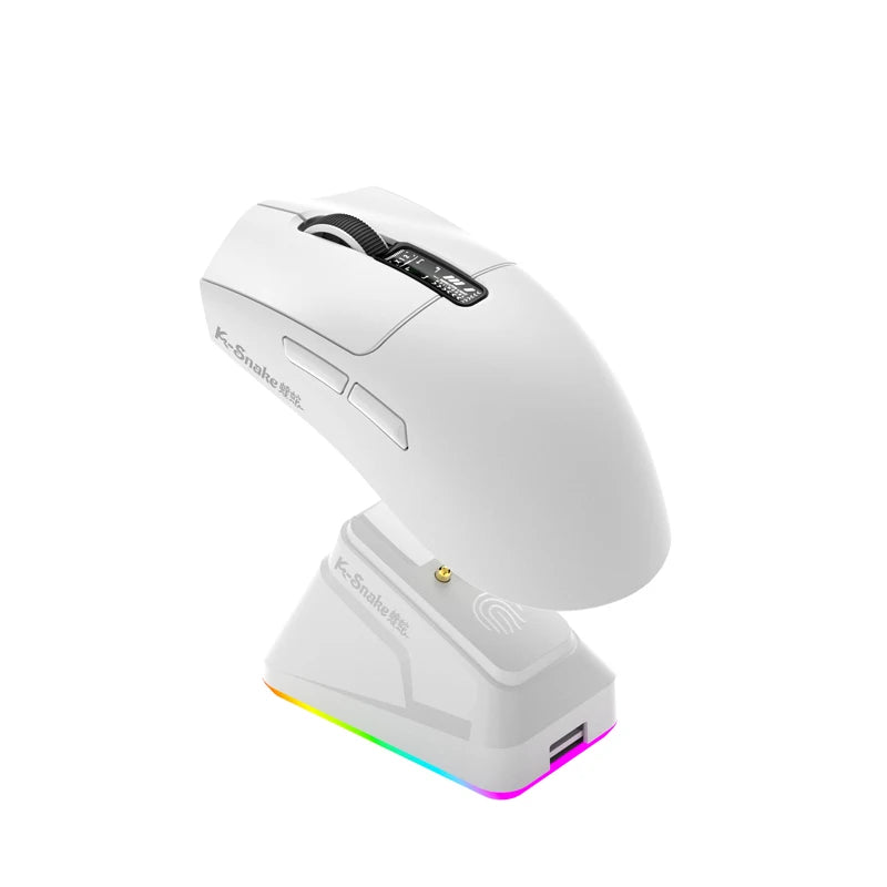 X11 Tri-Mode Gaming Mouse PAW3311,22000DPI,Magnetic Charging Dock,RGB Backlight