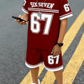 Boys' Outfit Number 67 Mosaic Print T - Shirt Shorts Suit - View 11 | SAMAG