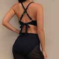 European and American New Solid Color Sexy V-neck Back | SAMAG