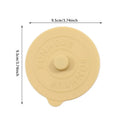 3Pcs Silicone Mug Glass Cup Cover Sealing Protective Lid Heat Temperature Preserve For Tea/Coffee/Milk With Convex Handle-9.5cm