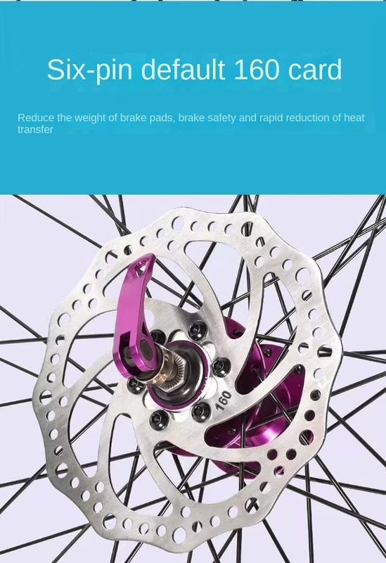 MTB26/27.5-Inch Aluminum Alloy Four Peilin Quick Detachable Mountain Wheel Set Wheel Hub 120 Sound Card Wheel Set