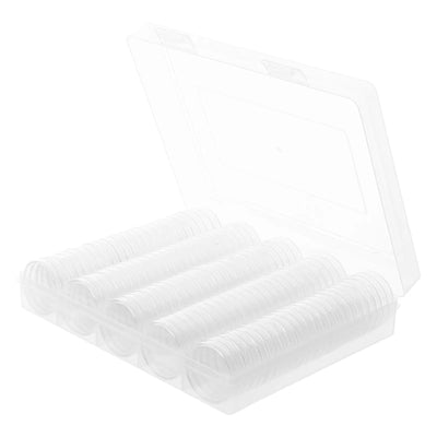 1Set Premium Coin Collection Storage Box with Transparent Lid Moistureproof Sealing Gasket for 17Mm 20Mm 25Mm 27Mm | SAMAG
