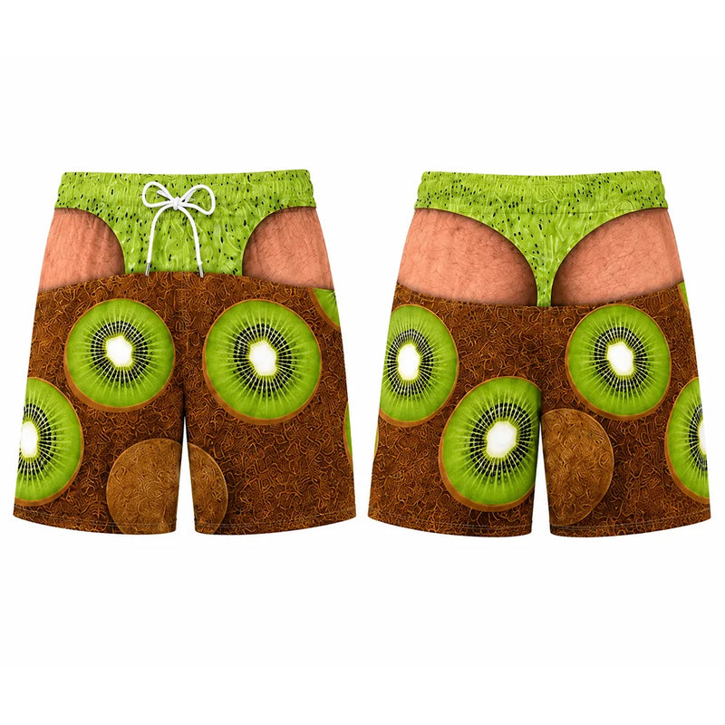Funny Fruit 3D Print Swim Trunks Men Personality Humorous | SAMAG