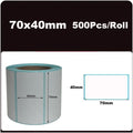 700pcs/Roll 40*20/40*30/50*30mm Print Supplies Thermal Label Sticker Paper Waterproof Supermarket Price Blank Label Direct Print