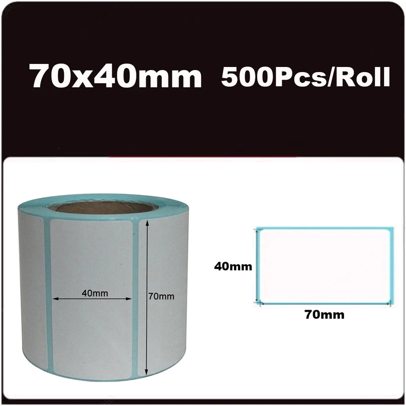 700pcs/Roll 40*20/40*30/50*30mm Print Supplies Thermal Label Sticker Paper Waterproof Supermarket Price Blank Label Direct Print