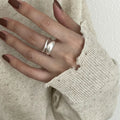 VENTFILLE 925 Sterling Silver Irregular Ring for Women Geometry Versatile Minimalism  Accessories Jewelry Gift Dropshipping