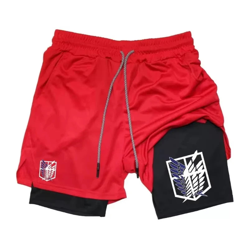 2025 New Sports Shorts 2 in 1, Male, Breathable and Informal Sportswear, Double Layer, Running, M-3XL Basketball Shorts RL0611