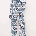 Extra Long Sleep Set Pajama, Casual Printed Fashion Pajama, Adult Comfortable Soft Pajama, Men's Winter Striped Sleepwear