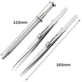3 Pack Diamond Holder Pick Up Tool - Stainless Steel Tweezers with Claw and Stone Jewelry Grabber - Visuel 8 | SAMAG