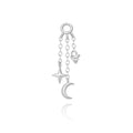 Aide 1pc 925 Sterling Silver Mini Zircon Thick Flat Screw Back Drop Earrings For Women K Gold Piercing Stud Earrings Jewelry