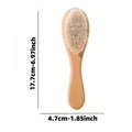 Wool Baby Brush, Newborn Scalp Cleaning, Soft Shampoo - View 2 | SAMAG