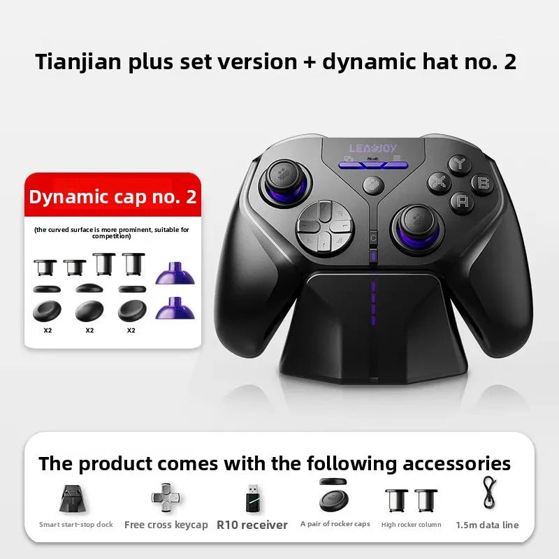 LeadJoy XENO Plus Wireless Gaming Controller FPS Motion Control Gyro Aiming TMR Joystick PC Switch2 Steam Deck iOS Android Apex