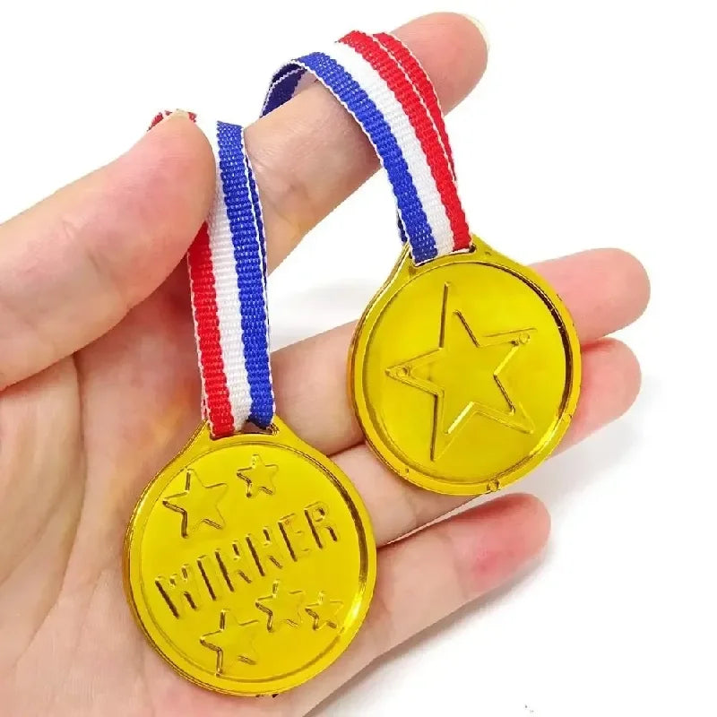 Plastic Gold Winner Award Medals Kids Birthday Party | SAMAG
