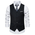 Blue Suit Vest, Men's Business Sleeveless Vests Jacket, Asian size S-6XL, Wedding Party Waistcoat, Red Purple Black Gray