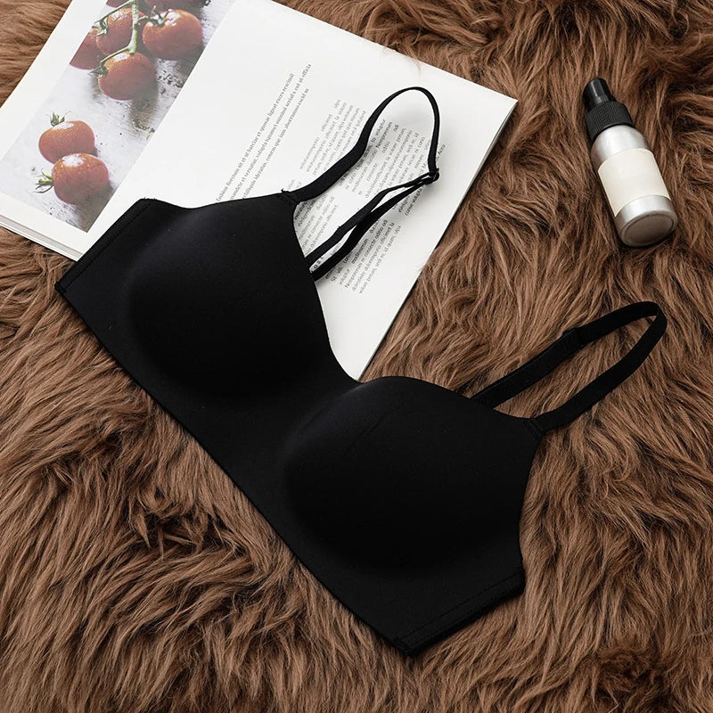 1pcs Seamless Bras Women Underwear Small Chests Gathered Push Up Bralette Lingerie