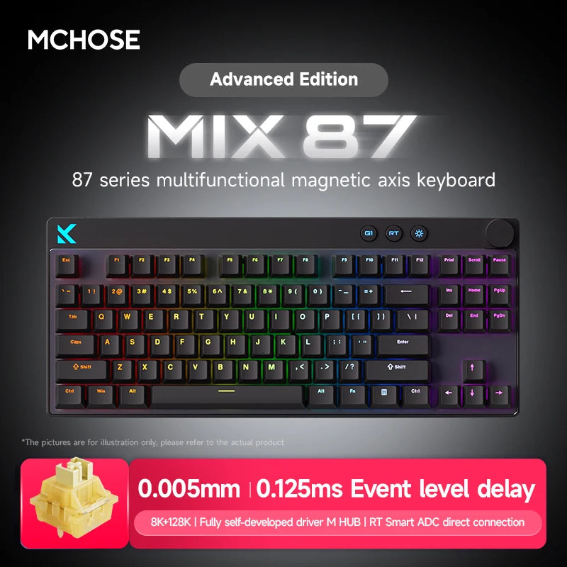 Mchose Mix87 Magnetic Swtich Keyboard Wired Gaming - Visuel 7 | SAMAG