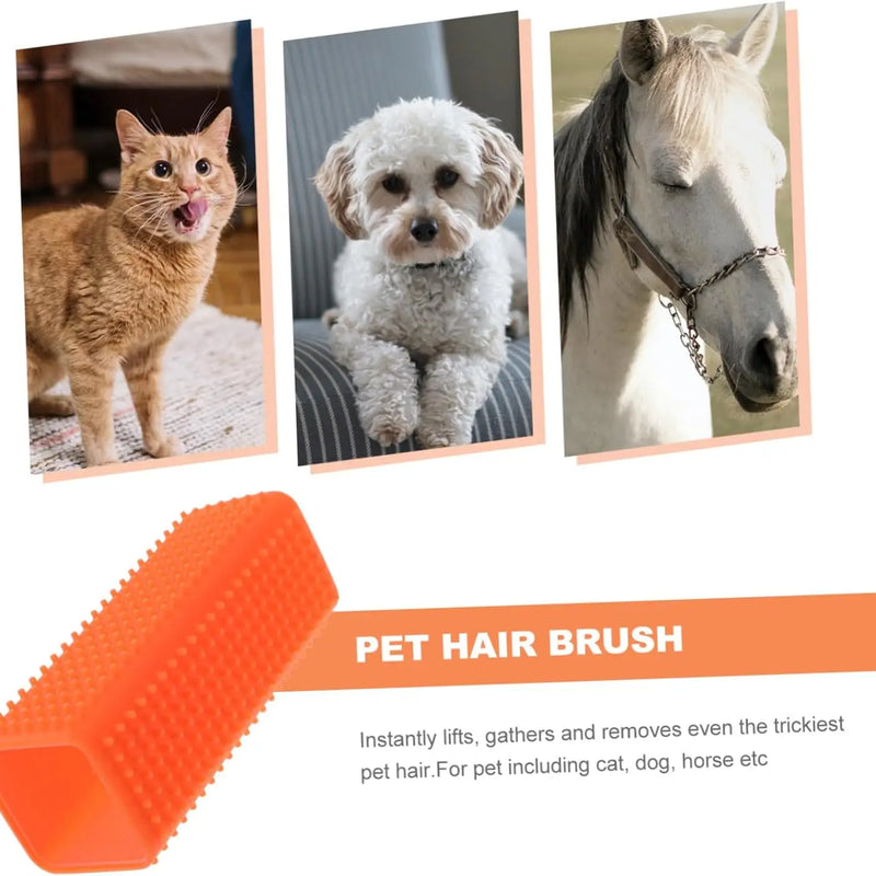 1PCS Pet hair Removal brush Dog cat hair removal Effective pet hair silicone hollow rubber cleaning brush