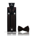 Fashion Mens Suspender Bow Tie Set Man Shirt Pants Dress Women Wedding Party Solid Color Suspender Suit Skirt With Braces Straps