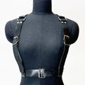 Fashion Wide PU Leather Waist Belt for Women Gothic Body Bondage Chest Harness Belt Harajuku Suspenders Clothing Accessories