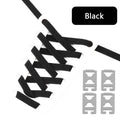 Elastic Shoelaces Without Ties Flat Shoe Laces for Sneakers Metal Buckle Lock Lazy Shoelace Mesh Precision Weaving Shoestrings