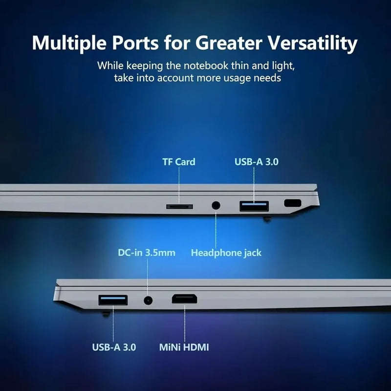 Intel Core I9 9900 Laptop Windows 11 16GB RAM 1TB SSD 4K HD Screen Portable Slim Laptops PC Gamer 15.6 inch Computer Office