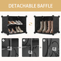 Shoe Storage, 40 Pairs, 2 x 10 Tier Shoe Cabinet, Cabinet with Door, Shoe Boxes, for Entryway Living Room Bedroom