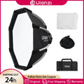 Ulanzi FOLD QS30 30cm Octagonal Softbox Mini Bowens Mount Quick Release Diffuser for Photography Studio Lightning