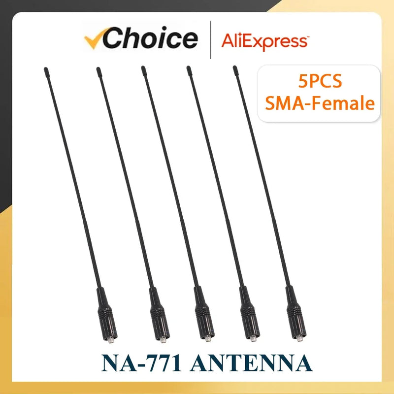 Na-771 Antenna Nagoya High Gain Antenna VHF/UHF SMA Female For Baofeng Walkie Talkie UV-13 BF-5RH Ham Radios Quansheng UVK5 UVK6