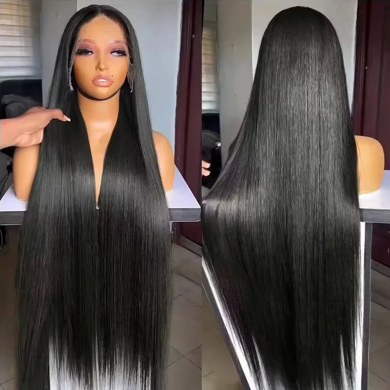 36 Inch Glueless Wigs Human Hair 100% Vietnamese Hd Lace Human Hair Bone Straight Lace Front Human Hair Wig On Clearance Sale