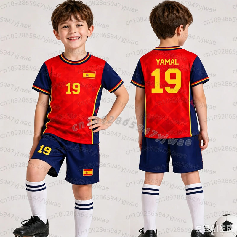 Special YAMAL 19 Football Jersey Tee Shorts Set Women Men - View 2 | SAMAG