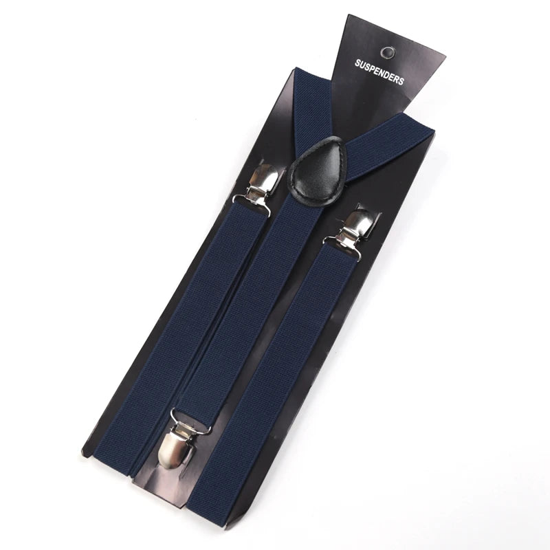 30 Colors Vintage Suspenders Men Women Adult Y Back Adjustable Straps Elastic Trouser Braces Belt Wedding Party Accessories
