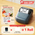NIIMBOT B1 Portable Thermal Printer With Tapes 2 Inch Adhesive Label Printer Mini Bluetooth Sticker Maker Support Smartphones PC