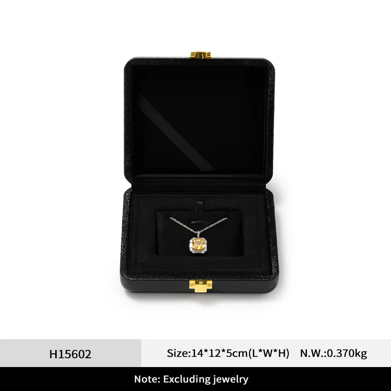 Orilv Leather Jewelry Box Set Box Light Luxury Ring Necklace Display Storage Boxs Jewelry Display Packaging Box Ladies' Gift Box