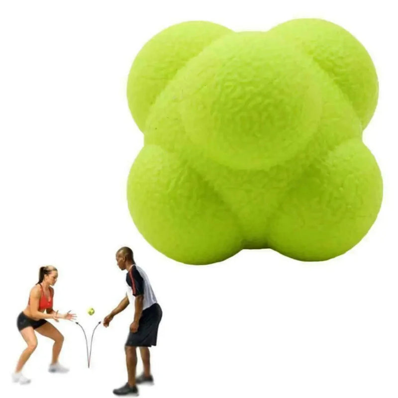 Hexagonal Reaction Ball Fitness Sport Speed Agility Reflex- Skills Training Unpredictable Reaction Ball Outdoor Fun Ball Toys