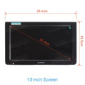 LEADSTAR D10 10inch HD Portable TV DVB-T2 ATSC ISDB-T tdt DTT Digital and Analog Mini Small Car Television Support MP4 H.265 AC3